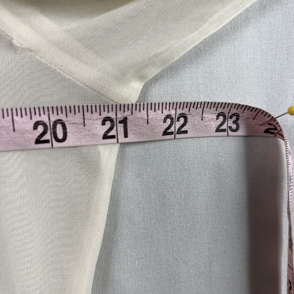 Maurices Lace Top Womens XL Sheer Ivory Fairy Blouse Boho Feminine Romantic - Picture 10 of 13